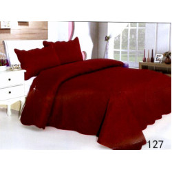 Шалте в един цвят и 2 бр. калъфки за Спалня червено